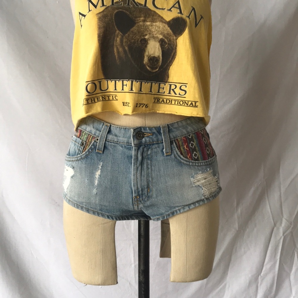 Denim shorts